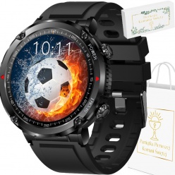 zegarek smartwatch rubicon ke96 black with black